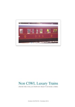 Non CIWL Luxury Trains